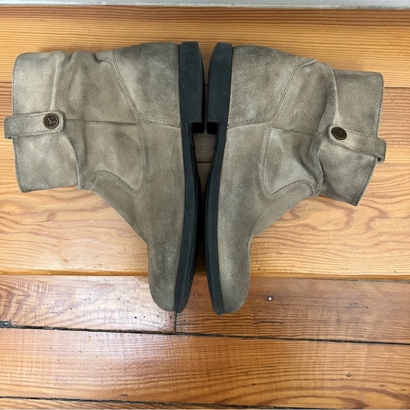 Birkenstock Sarnia Slouchy Boots Taupe Beige Factory Distressing size 38, 7, 7.5 - Picture 9 of 14